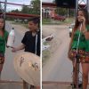 Se conoció un video inédito de Emilia Mernes en sus inicios cantando arriba de un camión en Entre Ríos